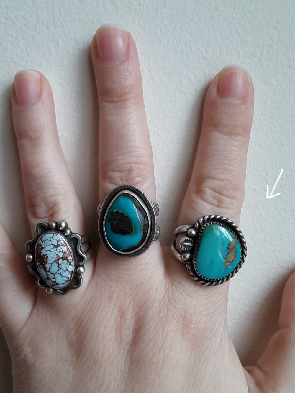 Turquoise ring, size 6.75 - Picture 6 of 6